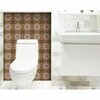 Homeroots 5 x 5 in. Old World Ole Brown Peel & Stick Tiles 400001